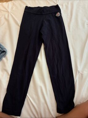Moncler Navy Stretch Logo Leggings